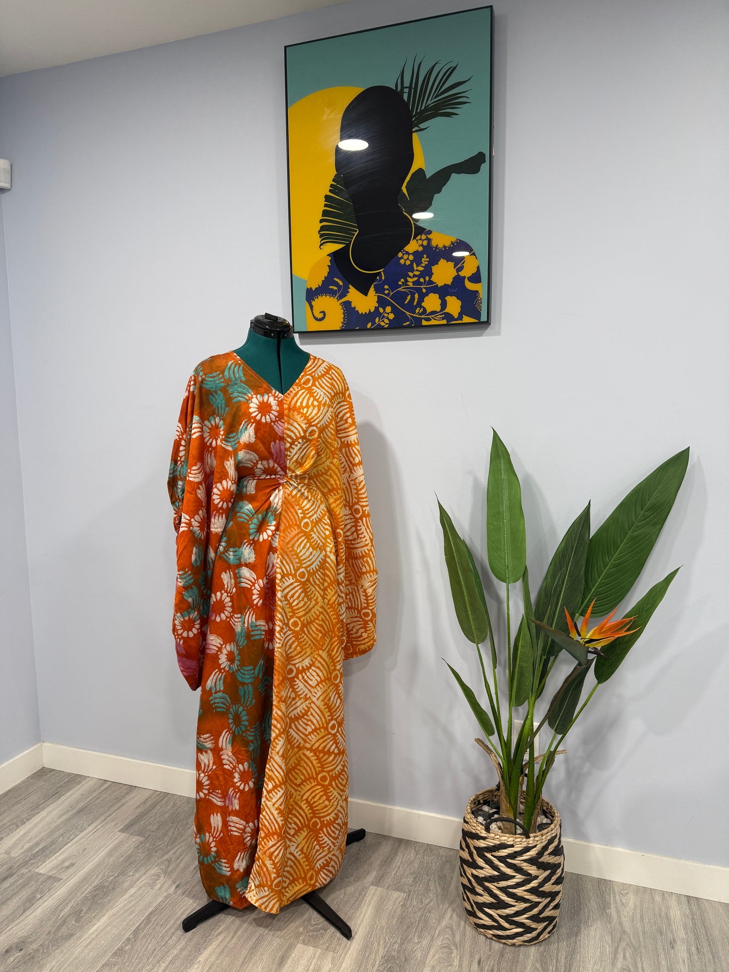 Silk Adire Dress