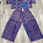 Purple Adire pants Set