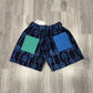Blue and Black Adire Short Set
