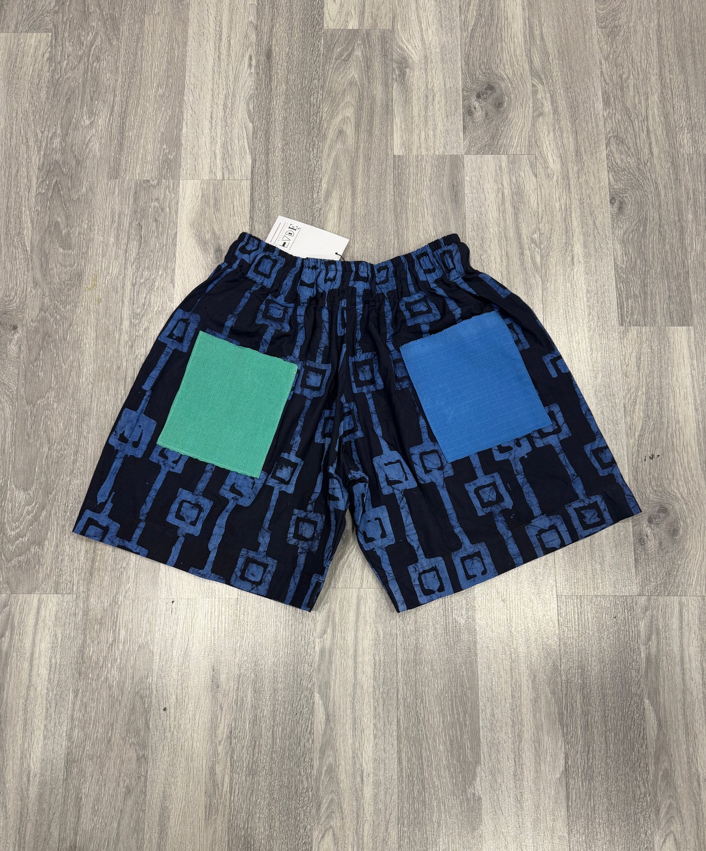 Blue and Black Adire Short Set