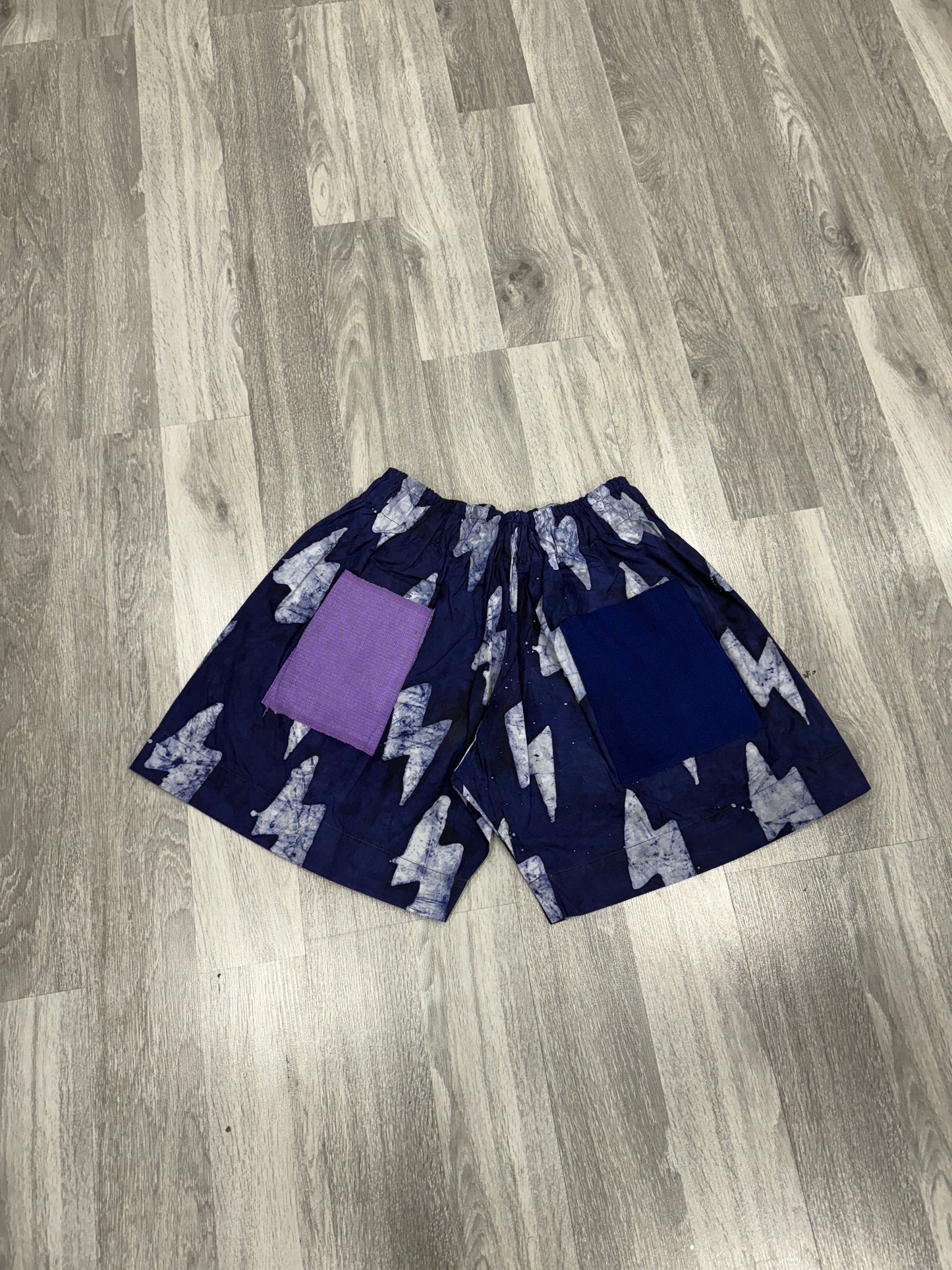 Blue and White Adire Short Set