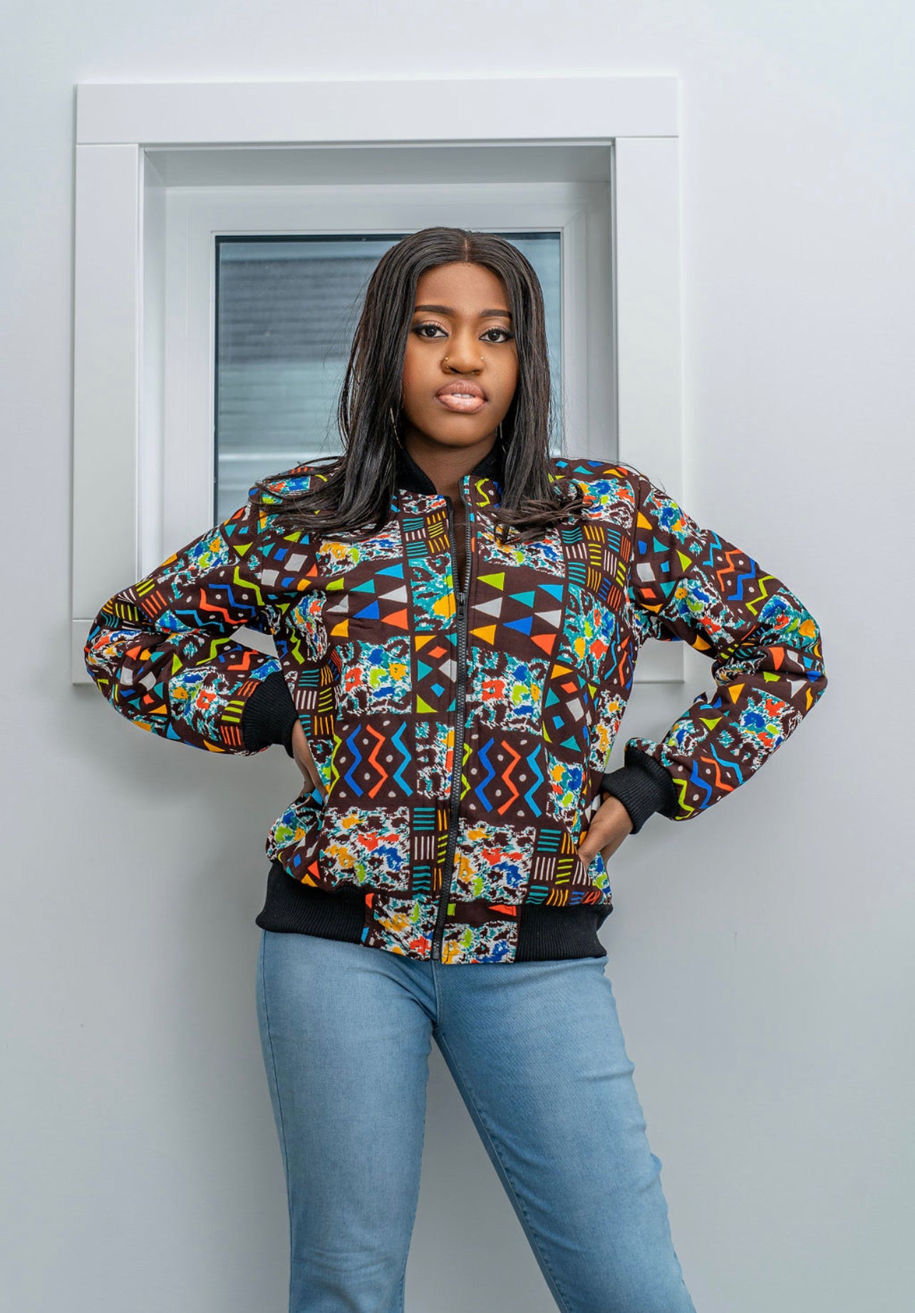Nike Print Ankara Bomber Jacket