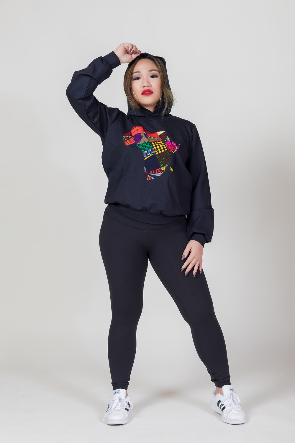 African Map Hoodie Sweatshirt