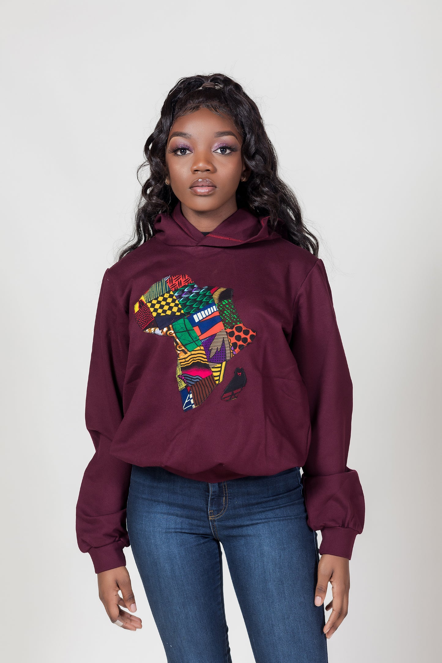 African Map Hoodie Sweatshirt
