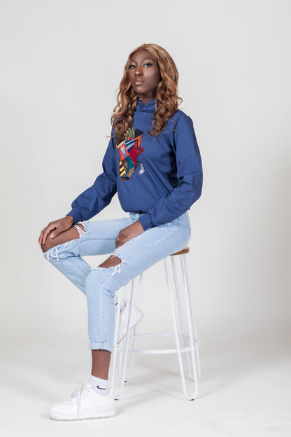 African Map Hoodie Sweatshirt