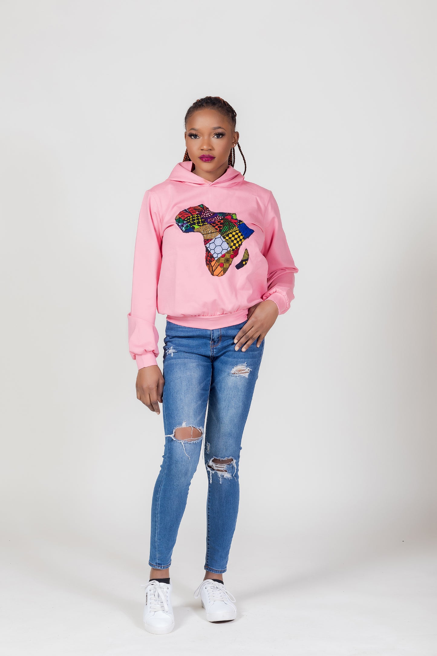 African Map Hoodie Sweatshirt