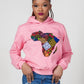 African Map Hoodie Sweatshirt