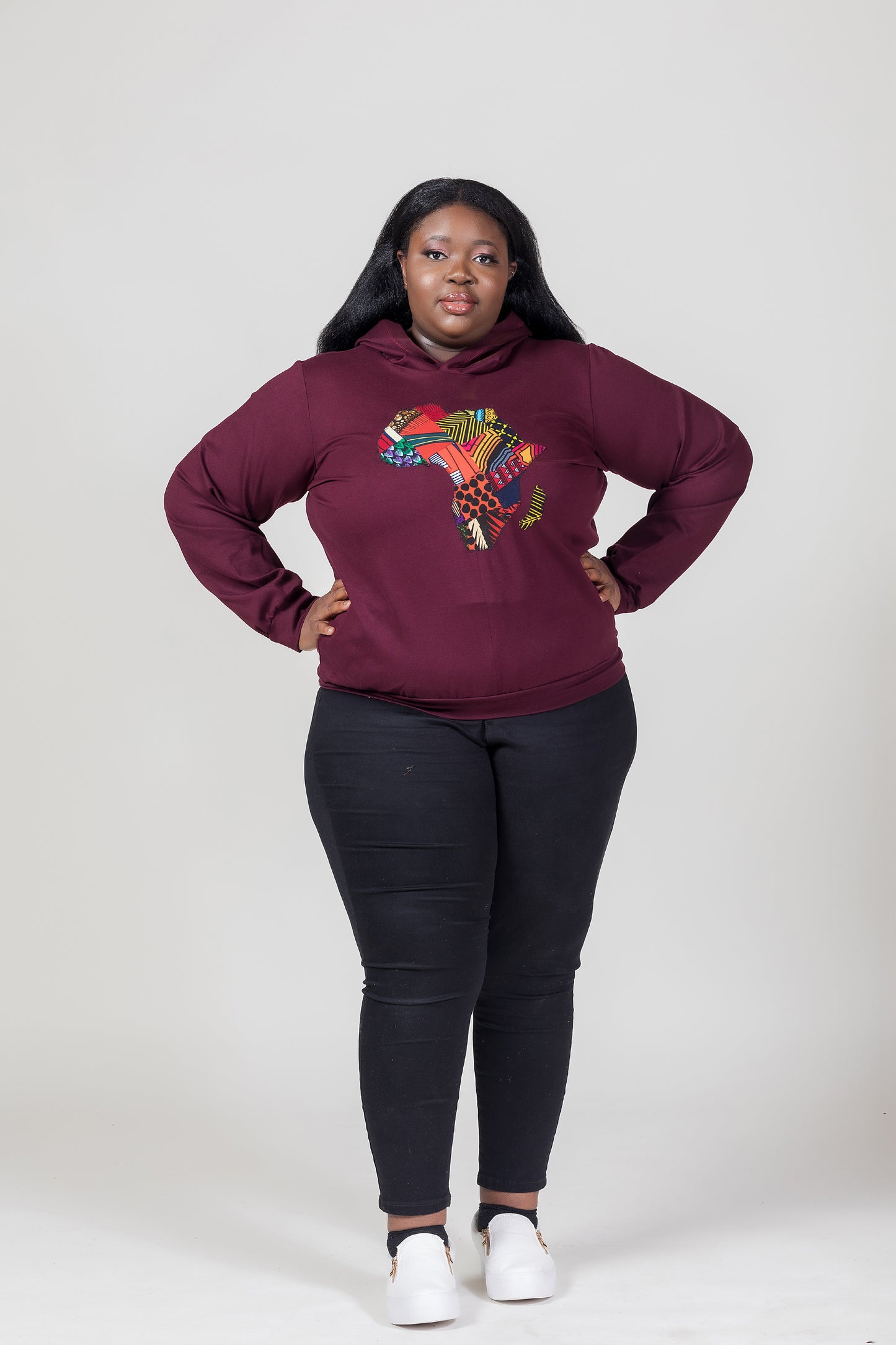 African Map Hoodie Sweatshirt