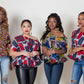 Moyo Print One-Shoulder Peplum Top