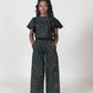 Dora Print Crop Top and Palazzo Pant Set