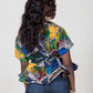 Funmi Print One-Shoulder Peplum Top