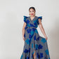 Tara Print Wrap Maxi Dress