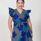 Tara Print Wrap Maxi Dress
