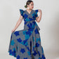Tara Print Wrap Maxi Dress